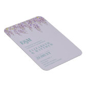 パープルフステリアセージフローラ庭園の結婚式 マグネット (右側)