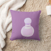 パープルフュームボトル クッション (ブランケット)