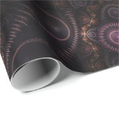 パープルフラクタルラッピング紙 ラッピングペーパー (ロールコーナー)