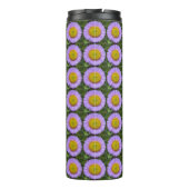 パープルフラベンデイジーフローラルパターン タンブラー (裏面)