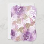 パープルフラムスフローラ結婚式招待状 招待状 (裏面)