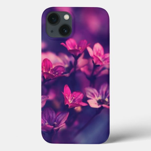 パープルフラワーアイフォン13ケース Case-Mate iPhoneケース (裏面)