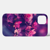 パープルフラワーアイフォン13ケース Case-Mate iPhoneケース (裏面 (横))