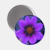 パープルフラワーアットデュスク マグネット (正面/裏面)