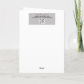 パープルフラワーアート考えズオブユー個人カード カード (裏面)