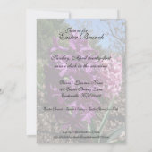 パープルフラワーイースターブランチ招待状 招待状 (裏面)