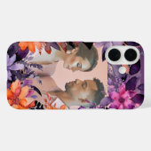 パープルフラワーエレガンスフローラロマンチックな写真 Case-Mate iPhoneケース (裏面 (横))