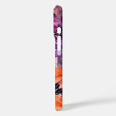 パープルフラワーエレガンスフローラロマンチックな写真 Case-Mate iPhoneケース (裏面 / 左)