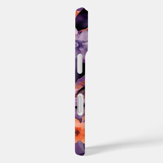 パープルフラワーエレガンスフローラロマンチックな写真 Case-Mate iPhoneケース (裏面 / 右)