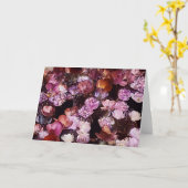 パープルフラワーガーデンアートノートカード カード (黄色い花)