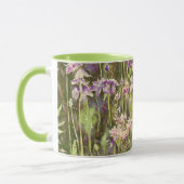 パープルフラワーガーデンフローラアートマグカップ マグカップ (左)