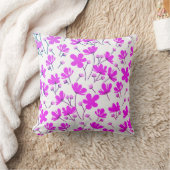 パープルフラワーガーデン クッション (ブランケット)