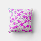 パープルフラワーガーデン クッション (正面)