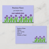 パープルフラワーガーデン 名刺 (正面/裏面)