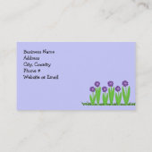 パープルフラワーガーデン 名刺 (裏面)