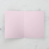 パープルフラワーズフローラアイリスマザーズDay Card カード (内部)