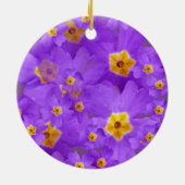 パープルフラワーズブロッサムサークルオーナメント セラミックオーナメント (裏面)