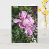 パープルフラワーズマザーズデイカード カード (黄色い花)