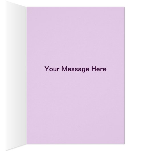 パープルフラワーズメイソンジャースサンキューカード (内側 (右))