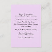 パープルフラワーズメイソンジャース結婚ズ詳細 エンクロージャーカード (裏面)