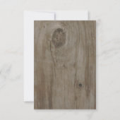 パープルフラワーズメイソンジャールウェディングRSVP 出欠カード (裏面)