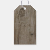 パープルフラワーズメイソンジャール素朴ウッド ギフトタグ (裏面)