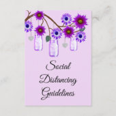 パープルフラワーズメイソンジャー安全対策 エンクロージャーカード (正面)