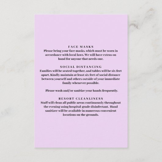 パープルフラワーズメイソンジャー安全対策 エンクロージャーカード (裏面)