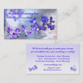 パープルフラワーズ結婚コンサルタント 名刺 (正面/裏面)