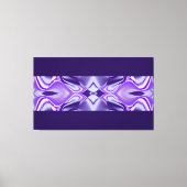 パープルフラワードリーム,抽象芸術ファンタジーレインボーアート キャンバスプリント (正面)