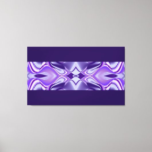 パープルフラワードリーム,抽象芸術ファンタジーレインボーアート キャンバスプリント (正面)