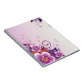 パープルフラワープレーリバラ ノートブック (右側)