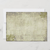 パープルフラワーボトルヴィンテージウェディング招待状 招待状 (裏面)