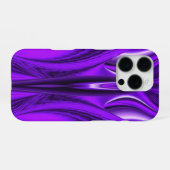 パープルフラワーレインボードリームエンジェルウィングス iPhoneケース (裏面横)