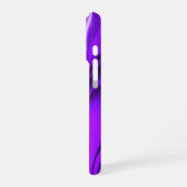 パープルフラワーレインボードリームエンジェルウィングス iPhoneケース (左側面)