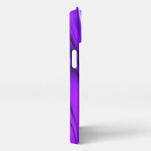 パープルフラワーレインボードリームエンジェルウィングス iPhoneケース (右側面)