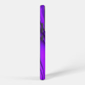 パープルフラワーレインボードリームエンジェルウィングス SAMSUNG GALAXYケース (右側面)