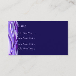 パープルフラワーレインボードリームズビジネスカード 名刺