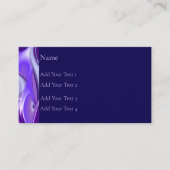 パープルフラワーレインボードリームズビジネスカード 名刺 (正面)