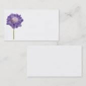 パープルフラワー名刺 名刺 (正面/裏面)