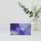 パープルフラワー名刺 名刺 (スタンド正面)