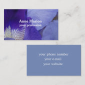 パープルフラワー名刺 名刺 (正面/裏面)