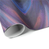 パープルフラワー葉ズアートラッピング紙 ラッピングペーパー (ロールコーナー)