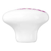 パープルフラワー裁縫マシンルームデコール セラミックノブ (側面)