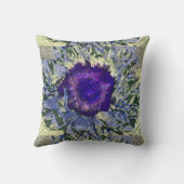 パープルフラワー装飾用クッション クッション (裏面)