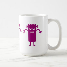 パープルフランケンシュタインハロウィーンクリップアートコーヒーマグ コーヒーマグカップ