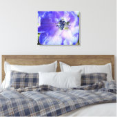パープルフリル キャンバスプリント (インサイチュ (寝室))