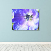 パープルフリル キャンバスプリント (インサイチュ (ウッドフロア))