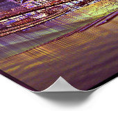 パープルフリンジングスフィアプリント ポスター (角)