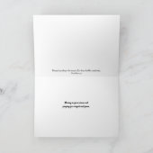 パープルフリーシアティアドロップ聖なる書物、 経典共感カード サンキューカード (内部)